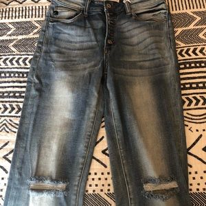 Brand new distressed KamCan jeans